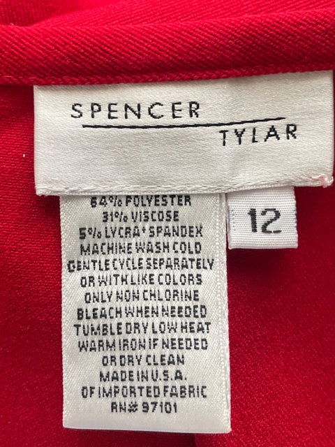 Falda Spencer Tylar Recta Rojo-Talla 12