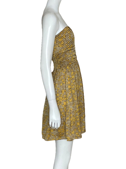 Vestido Bar III Strappless Satinado-Talla S
