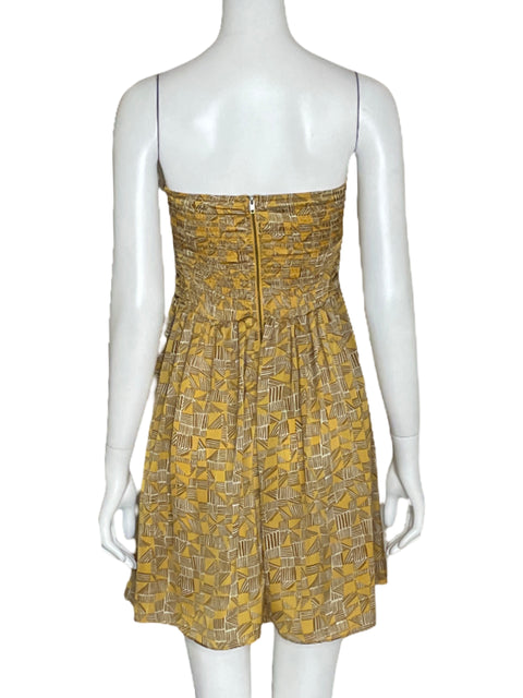 Vestido Bar III Strappless Satinado-Talla S