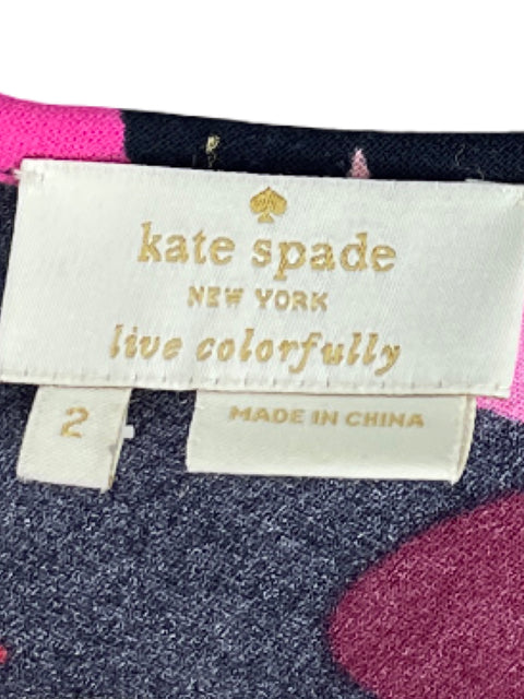 Blusa Kate Spade Floral Negro-Talla 2
