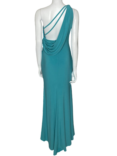 Vestido Leena For Mac Duggal Open Back Azul-Talla 0