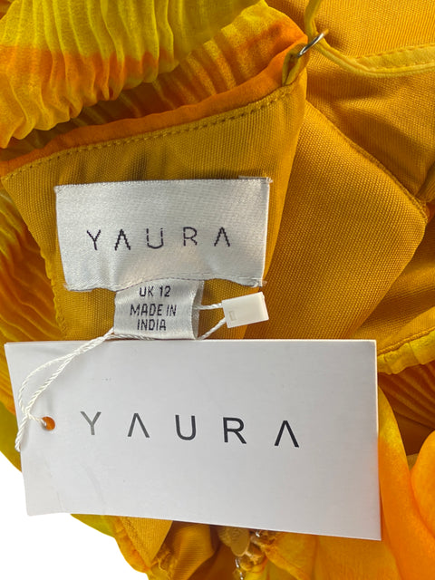 Vestido Yaura Keta Acuarela Amarillo-Talla 12