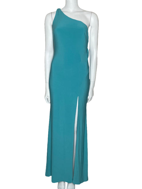 Vestido Leena For Mac Duggal Open Back Azul-Talla 0