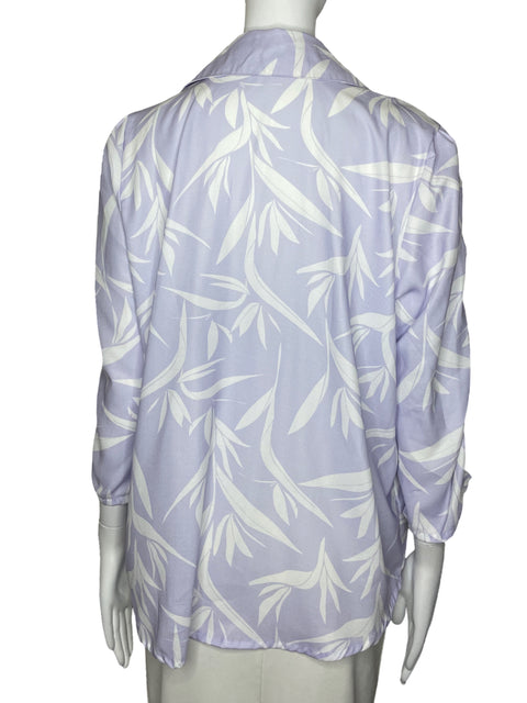 Cardigan MaralLovers Estampado Hojas Morado-Talla M