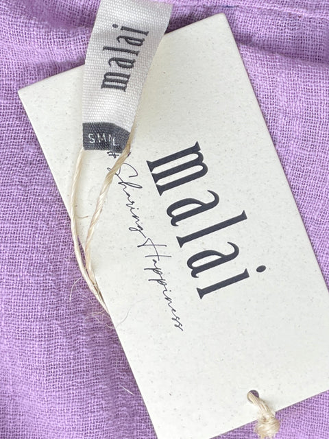 Vestido Malai Crossbody Tirantes Morado-Talla S
