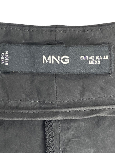 Pantalón MNG Recto Fluido Negro-Talla 10