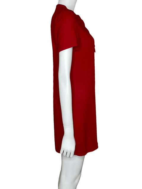 Vestido Zara Mini Cuello V Rojo-Talla XS