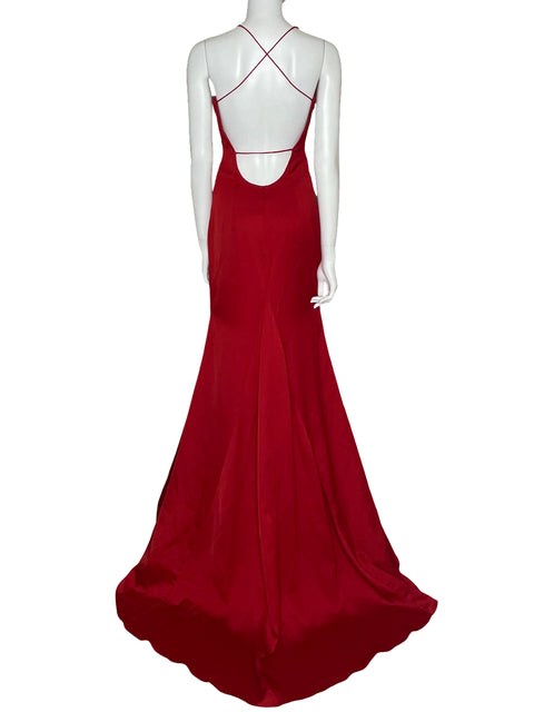 Vestido Bariano Maxi Cola De Sirena Rojo-Talla 4