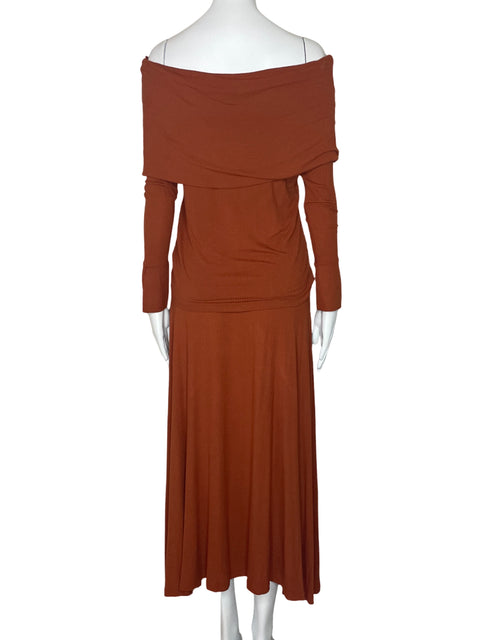 Set Pink Filosofy Off Shoulder Marron-Talla XS