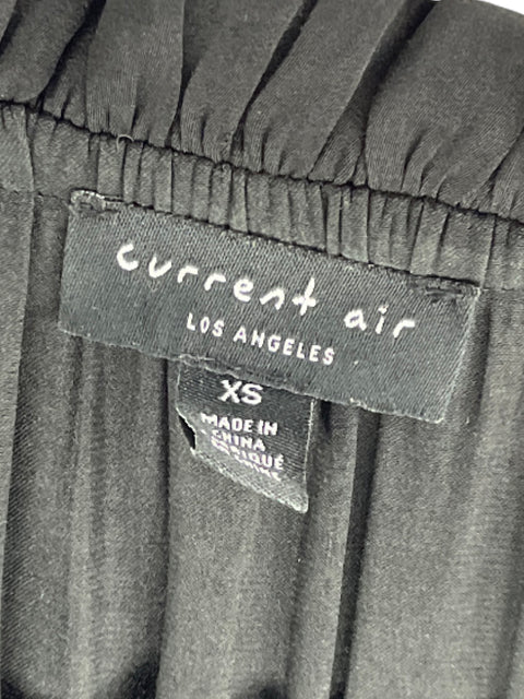 Vestido Current Air Pliegues Capas Negro-Talla XS