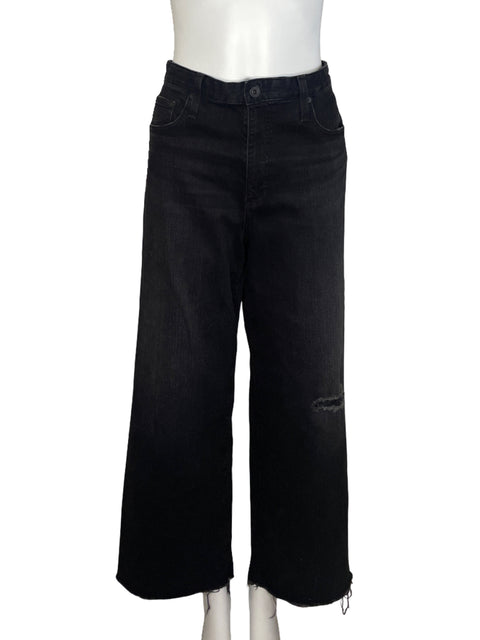 Pantalón Adriano Goldschmied Wide Leg Negro - Talla 12