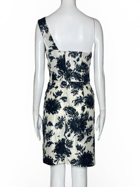 Vestido Rabbit One Shoulder Estampado Blanco-Talla 6