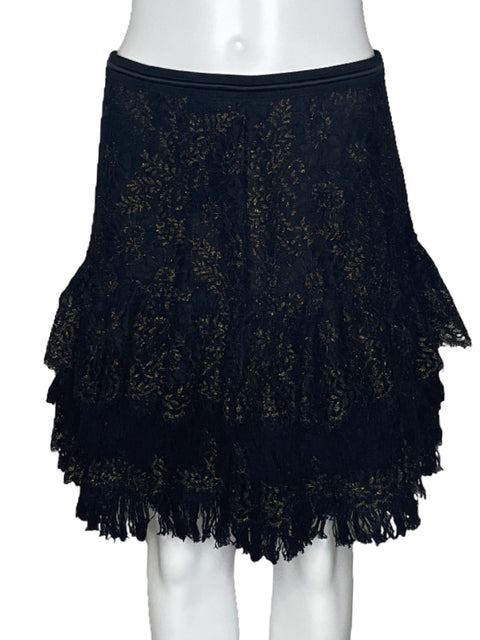 Falda Tesoro TPS Encaja Capa Metalizada Negro-Talla 4