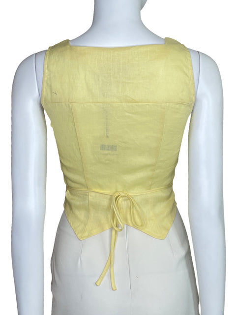 Chaleco VRG GRL Tiras Amarillo-Talla 8