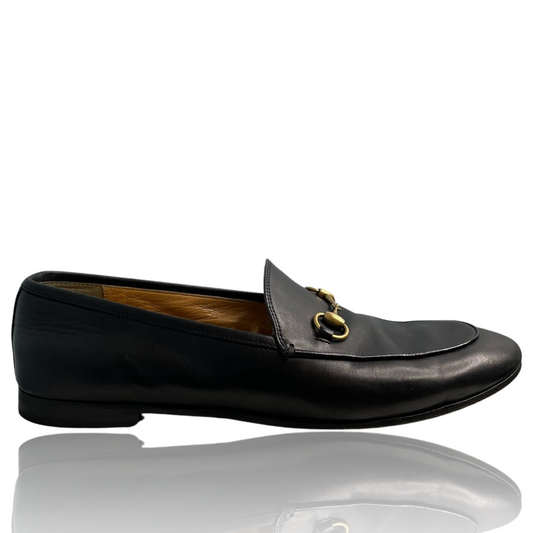 Zapatos Gucci Mocasin Horsebit Negro-Talla 39.5