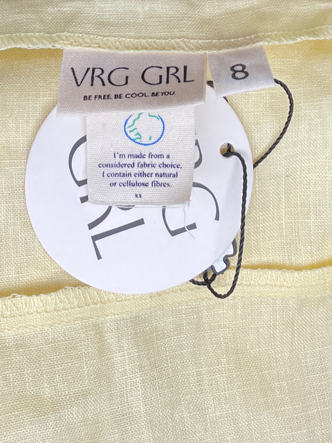 Chaleco VRG GRL Tiras Amarillo-Talla 8
