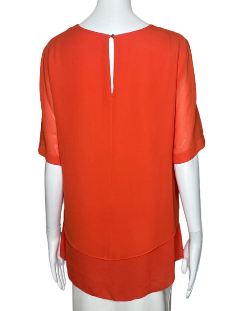 Blusa Tesoro TPS Capa Mangas Cortas Naranja-Talla M