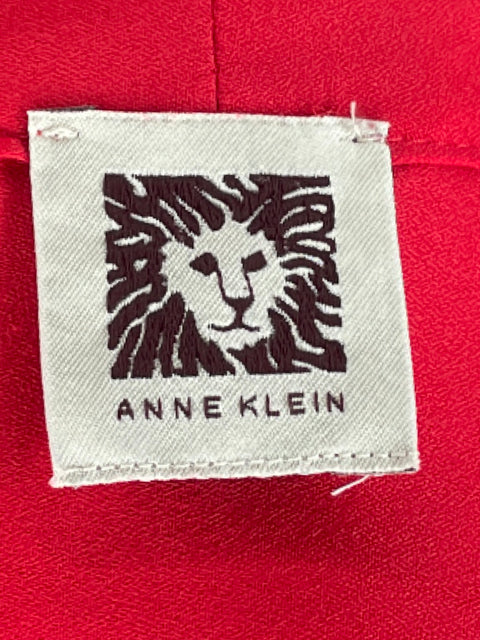 Blusa Anne Klein Botones Lazo Rojo-Talla M