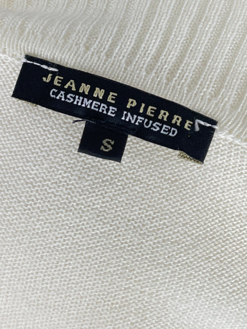 Sueter Jeanne Pierre Cuello Alto Blanco-Talla S