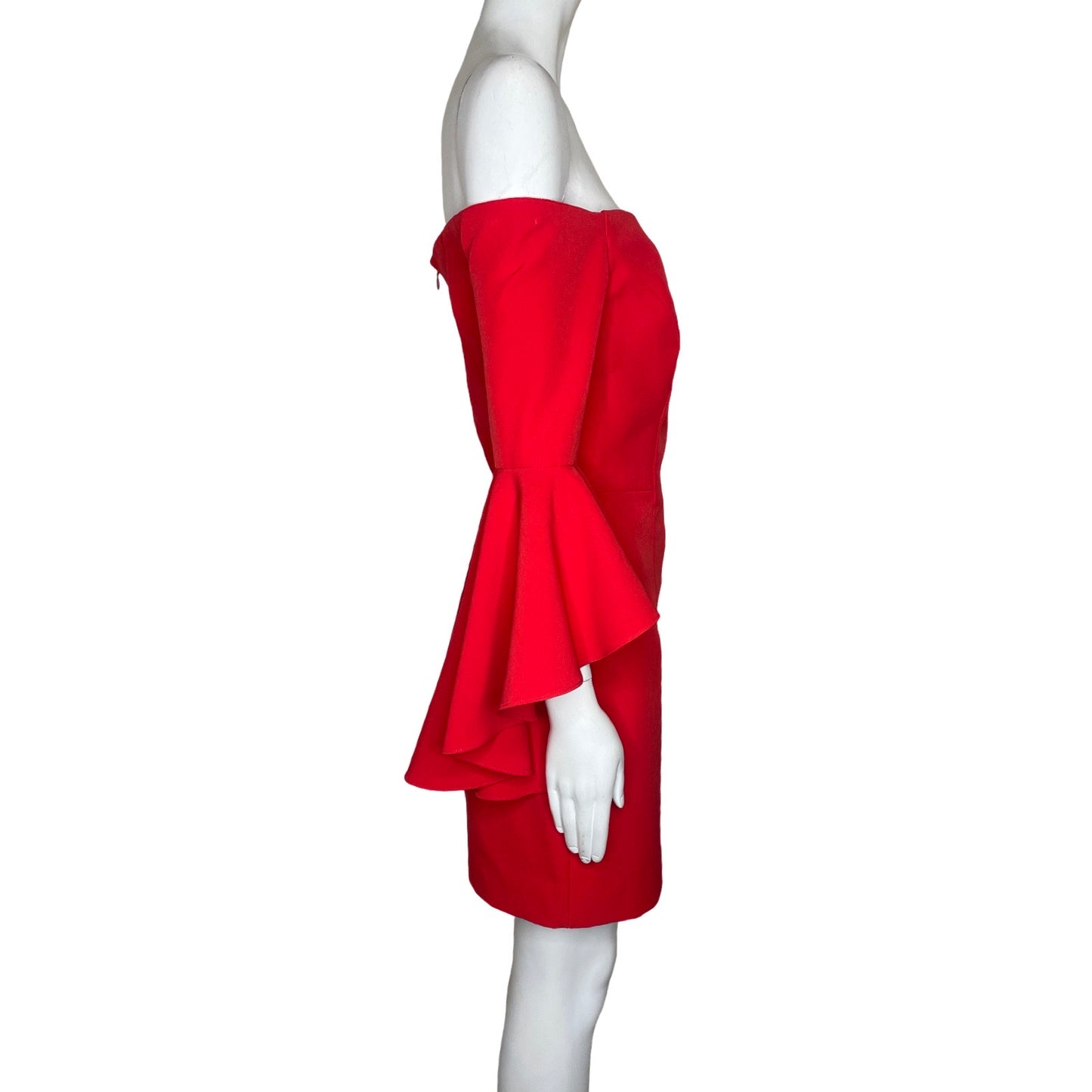 Vestido Mily Hombros Descubiertos Rojo-Talla 2