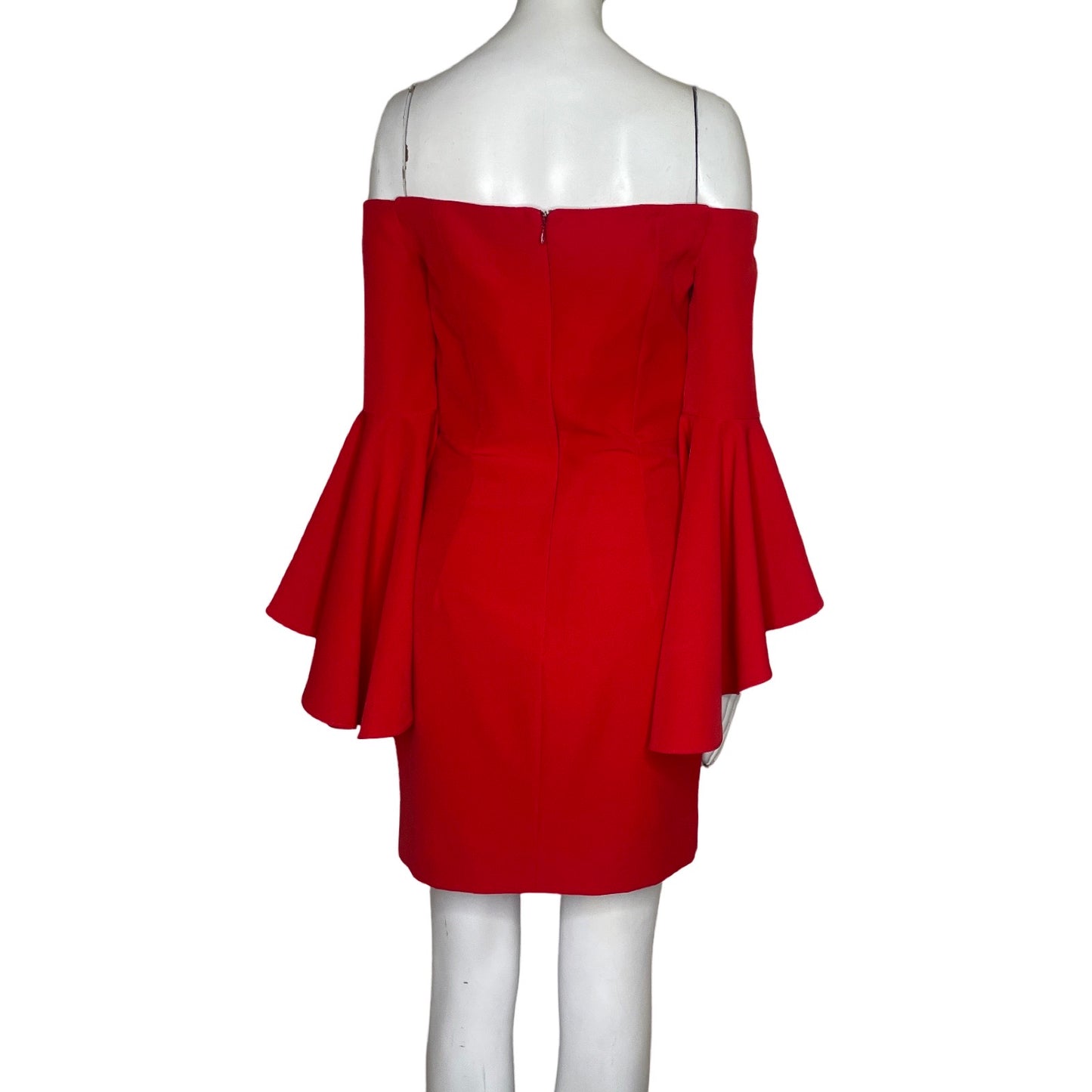 Vestido Mily Hombros Descubiertos Rojo-Talla 2