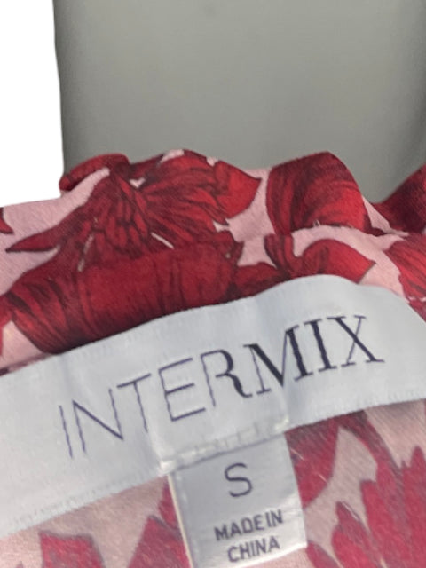 Blusa Intermix Mangas Larga Flores Rojo - Talla S