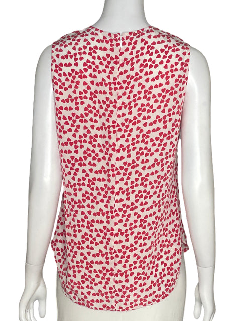 Blusa Equipment Corazones Blanco - Talla XS