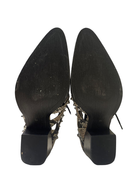 Calzado Sam Edelman Snake Tachas Marron - Talla 7.5