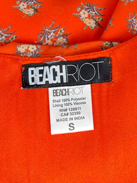 Vestido BeachRiot Floral Crossbody Naranja-Talla S