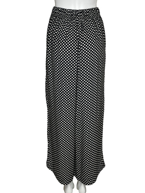 Pantalón Oysho Wide Leg Putos Negro-Talla XS