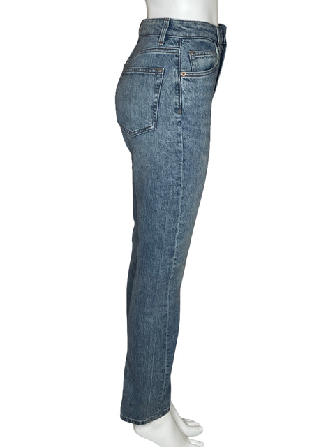 Pantalon Reformation Jeans Ultra High Rise Straight Azul-Talla 26
