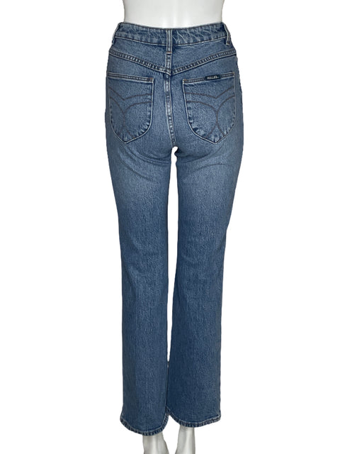 Pantalon Rolla's High Rise Straight Azul-Talla 25