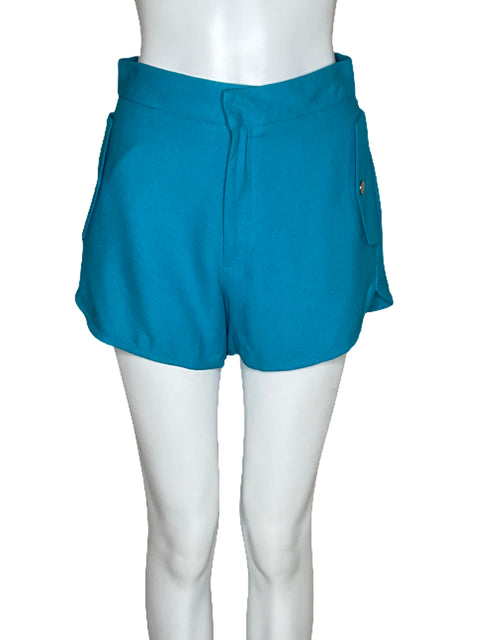 Short Colcci Bolsillos Azul-Talla 2