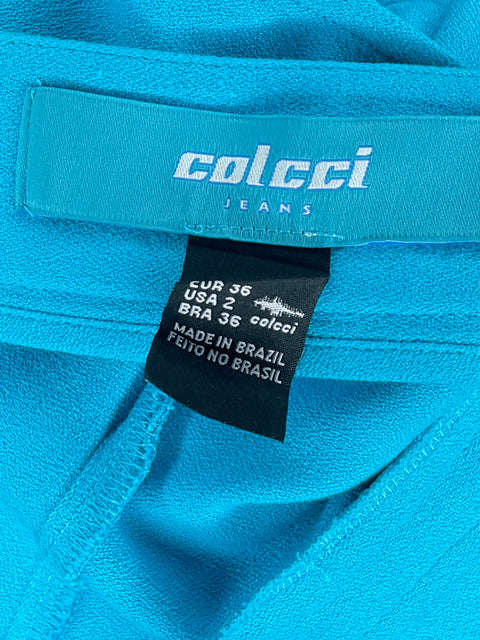 Short Colcci Bolsillos Azul-Talla 2