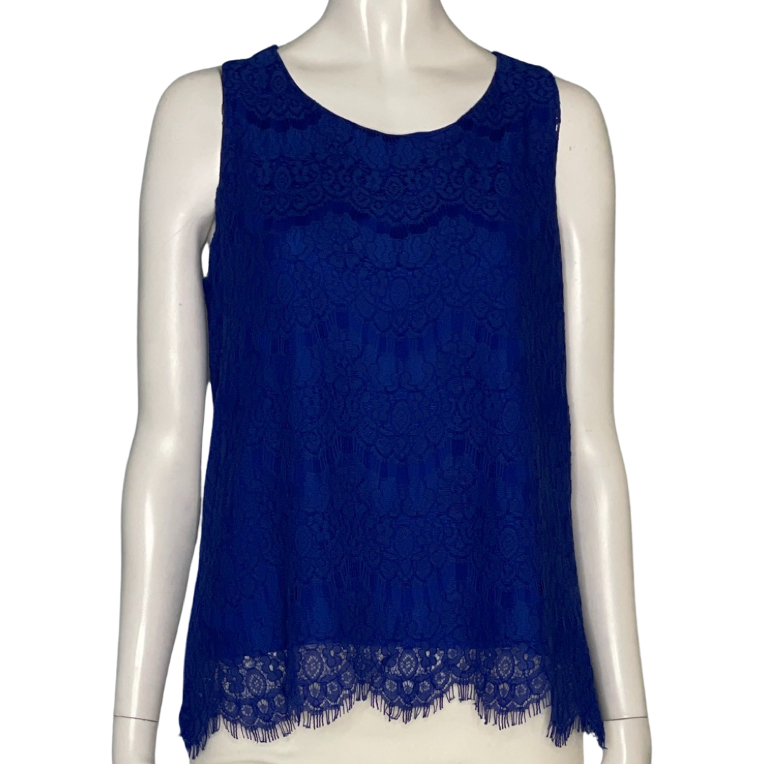 Blusa azul sin fashion mangas