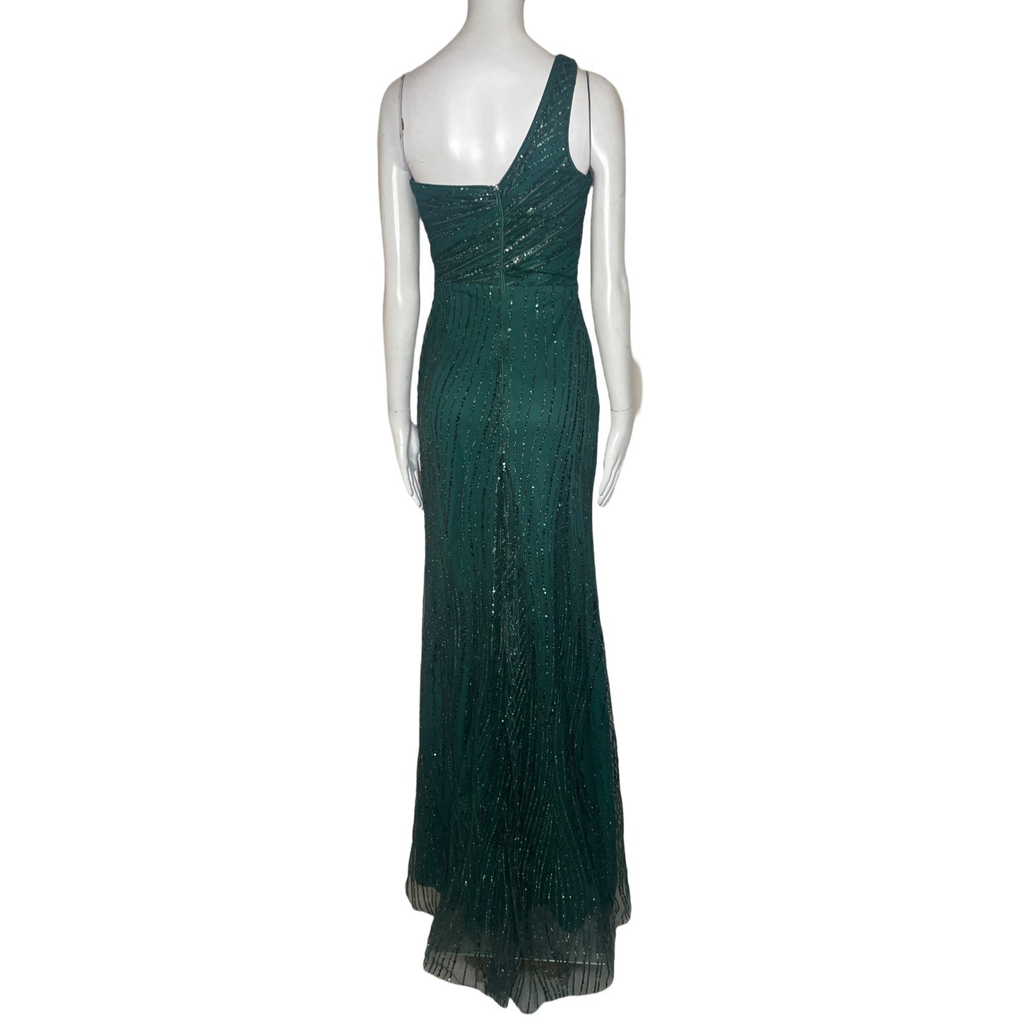 Vestido Cindirella Divine Lentejuelas Verde-Talla XS