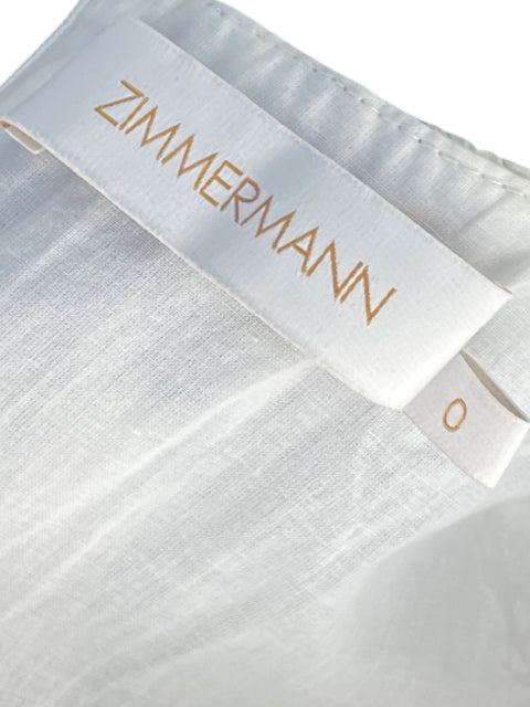 Vestido Zimmermann Floral Blanco - Talla 0