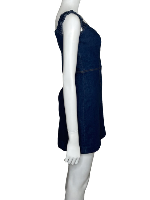 Vestido Reformation Jeans Filis Denim Mini Azul-Talla 4