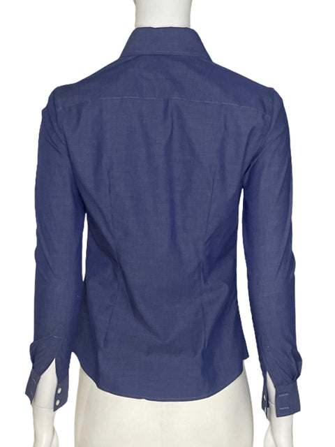 Camisa Banana Republic Fluida Azul - Talla 00
