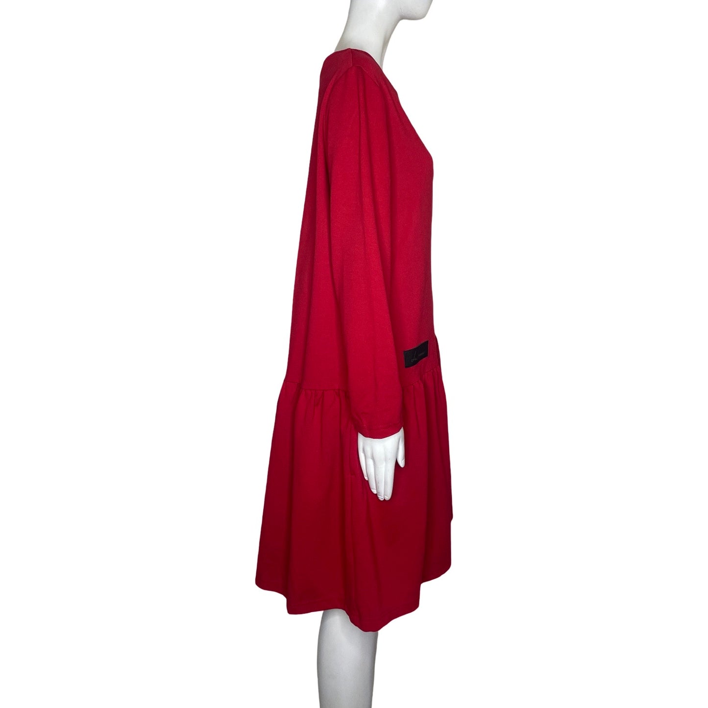 Vestido Le Muse Drapeado Rojo-Talla XL