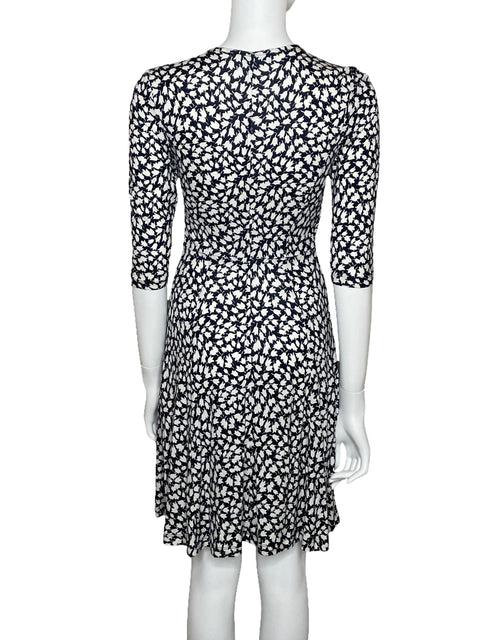 Vestido Lark & Ro Estampado Azul-Talla XS