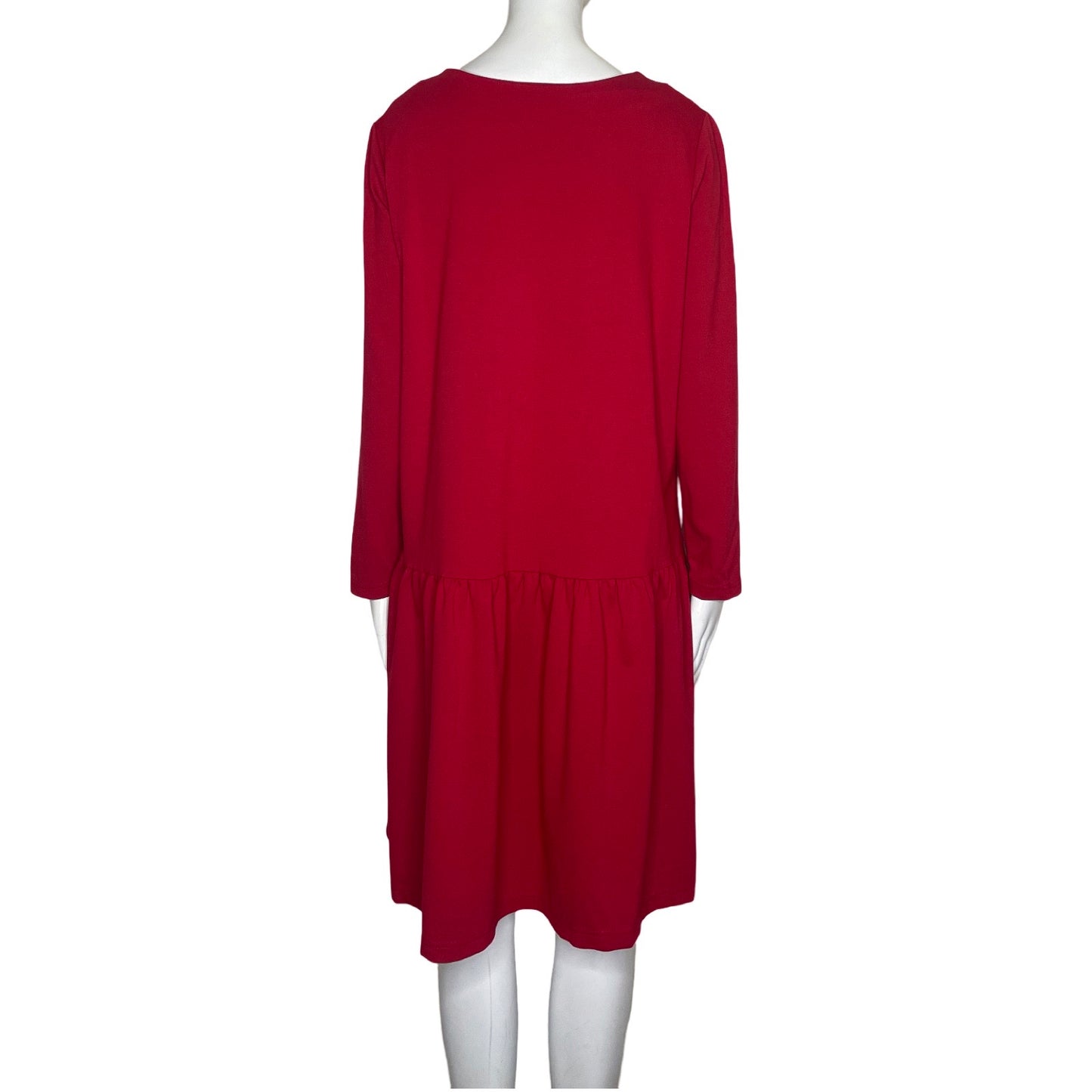 Vestido Le Muse Drapeado Rojo-Talla XL