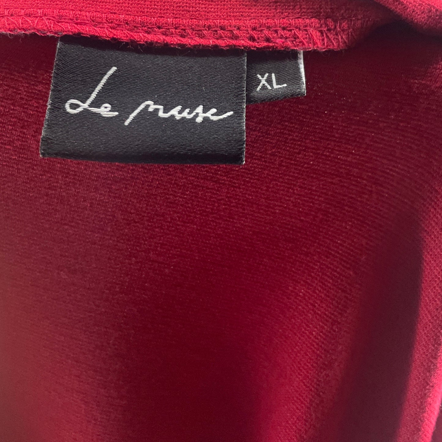 Vestido Le Muse Drapeado Rojo-Talla XL