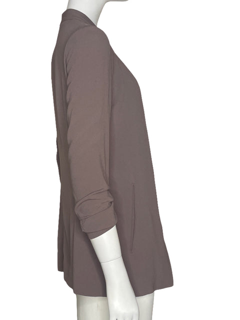 Cardigan Babaton Mangas Drapeadas Marron - Talla S