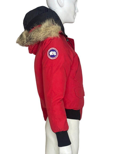 Abrigo Canada Gooses Acolchonado Rojo - Talla S