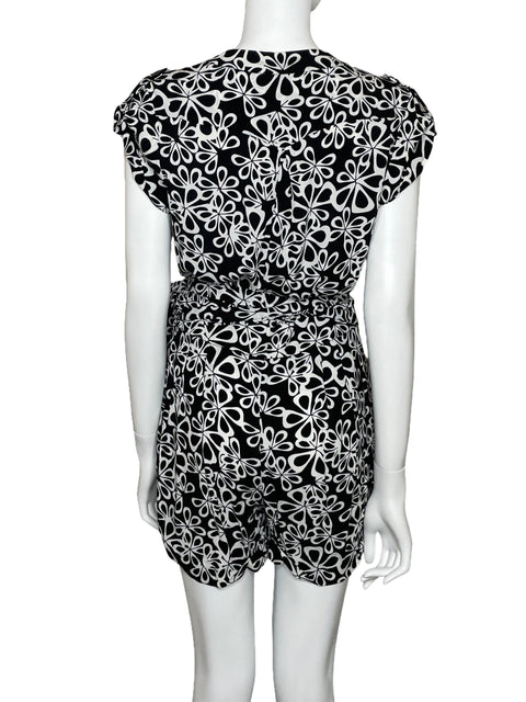 Romper Diane Von Furstenberg Escote V Negro-Talla 6
