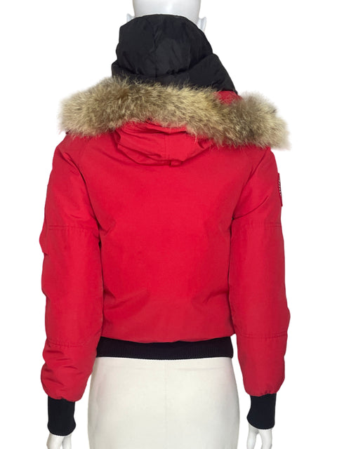 Abrigo Canada Gooses Acolchonado Rojo - Talla S