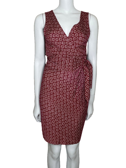 Vestido Diane Von Furstenberg Midi Sin Mangas Rojo-Talla 6