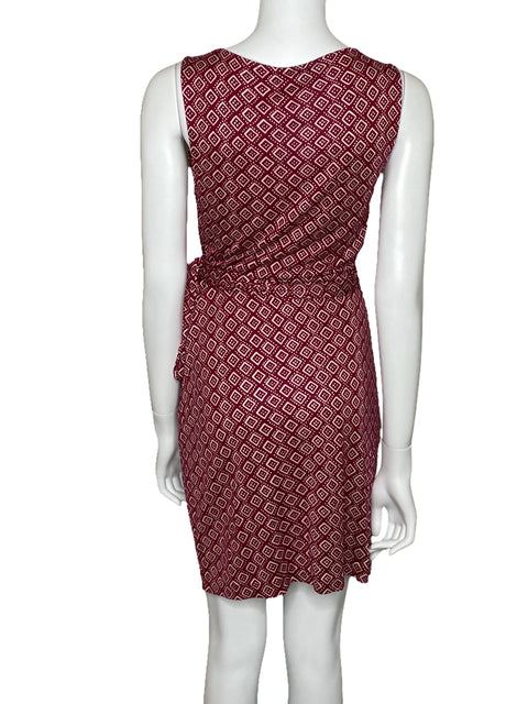 Vestido Diane Von Furstenberg Midi Sin Mangas Rojo-Talla 6