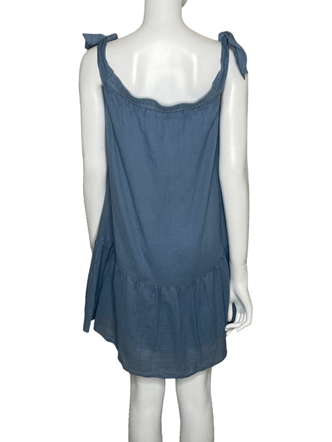 Vestido BCBG Fluido Mini Azul-Talla XS